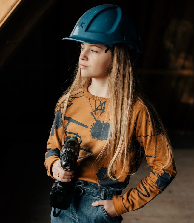 Little Hedonist kindertrui met graffiti print