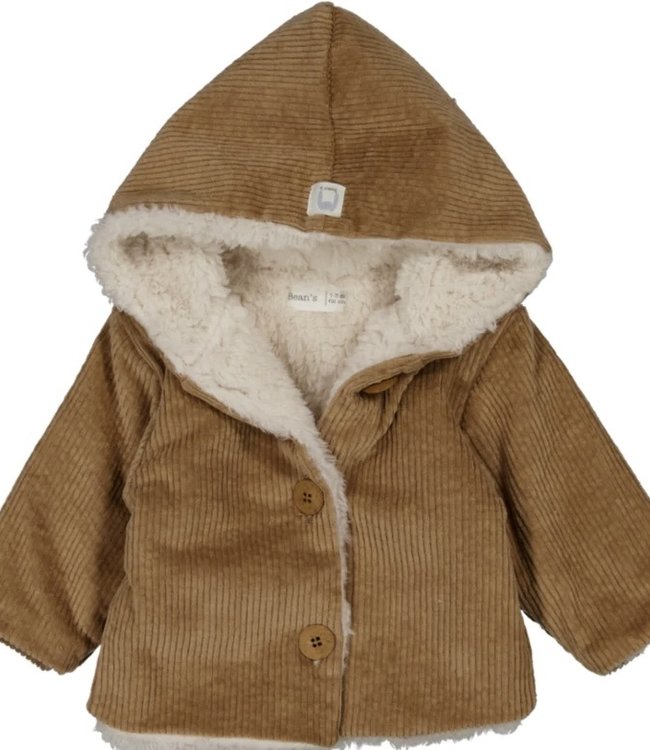 Bean's Barcelona Corduroy Hooded Coat Wallnut