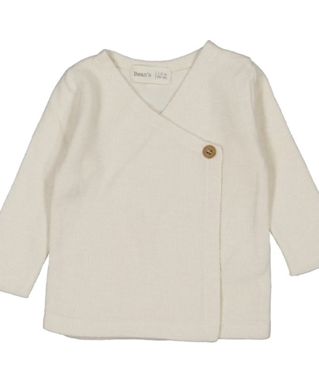 Bean's Barcelona Zachte baby shirt met overslag