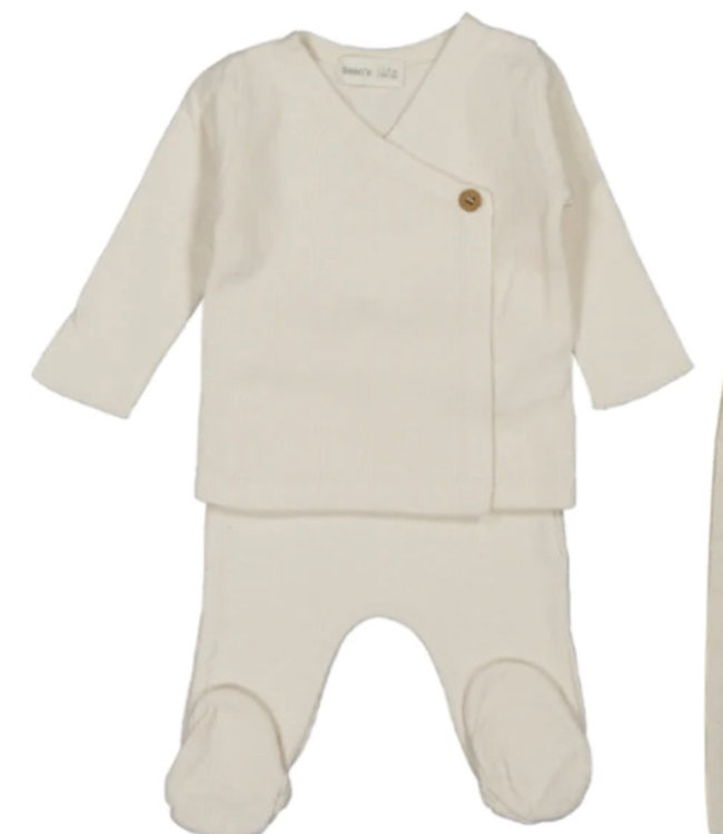 Bean's Barcelona Zachte baby shirt met overslag