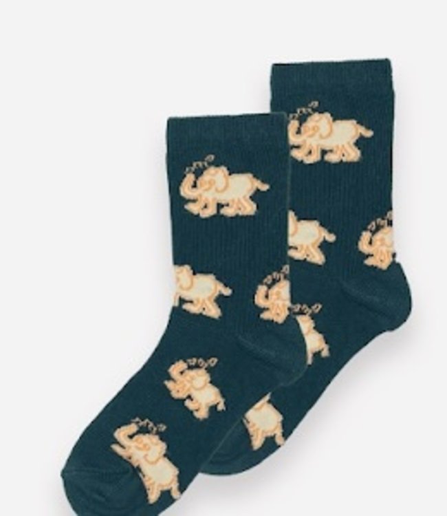 Maison Tadaboum Chaussettes pour enfants avec imprimé éléphant