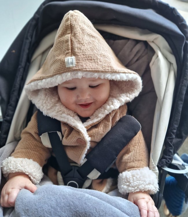 Bean's Barcelona Corduroy Hooded Coat Wallnut
