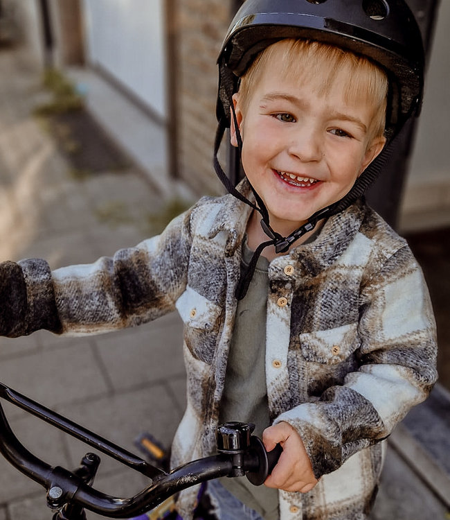 Little Hedonist Geruit, oversized hemd in zachte flanel