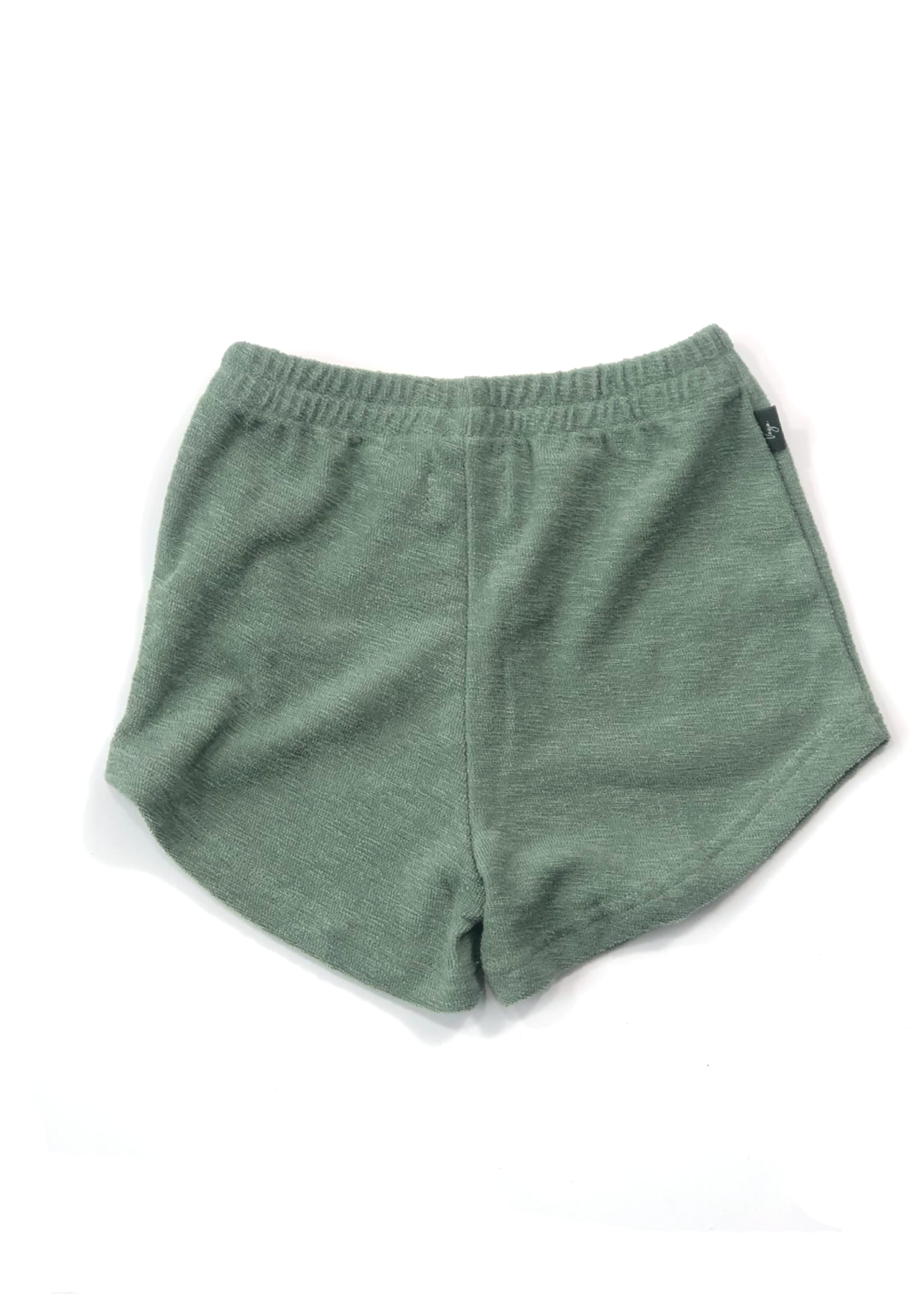 Vega Basics Groen shortje in zachte terry