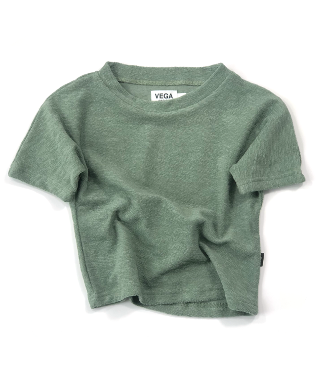 Vega Basics T-shirt vert en éponge douce