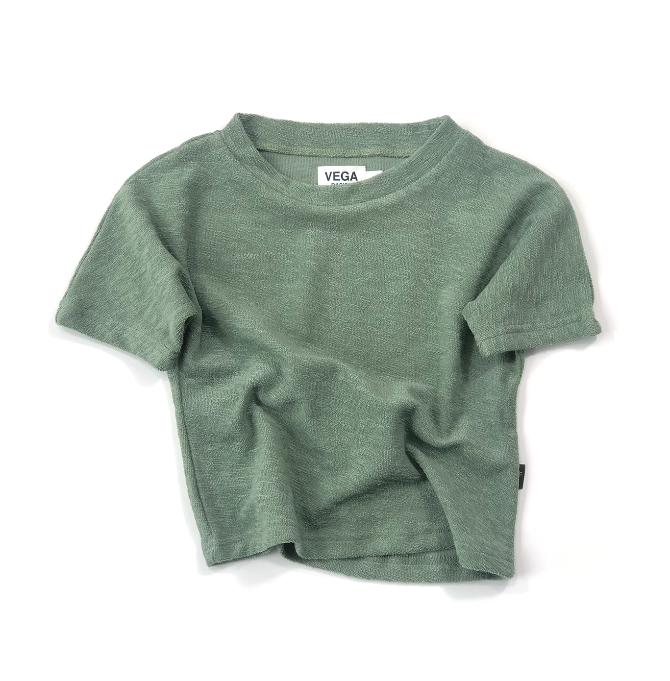 Vega Basics T-shirt vert en éponge douce