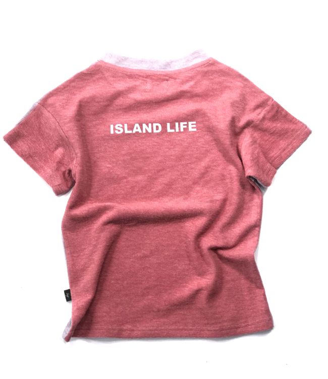 Vega Basics 2-kleurige t-shirt in roze en lila