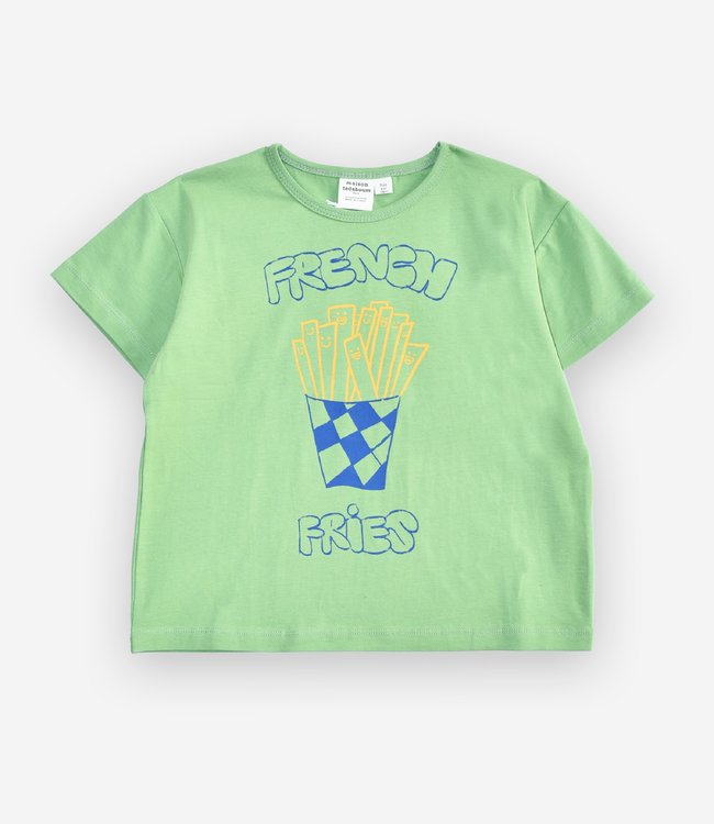 Maison Tadaboum T-shirt met grappige frietjes print