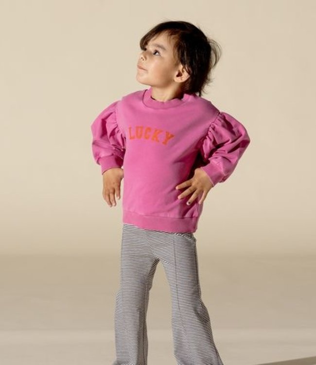 House Of Jamie Felroze sweater met ballonmouwen