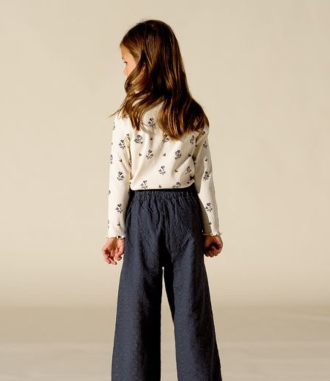 House Of Jamie Wijde zomerbroek met broderie