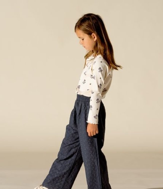 House Of Jamie Wijde zomerbroek met broderie