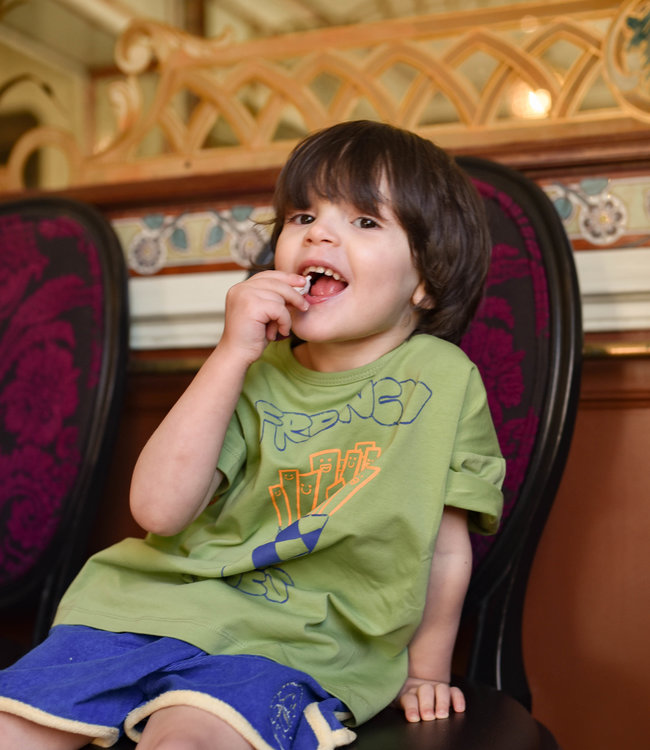 Maison Tadaboum T-shirt met grappige frietjes print