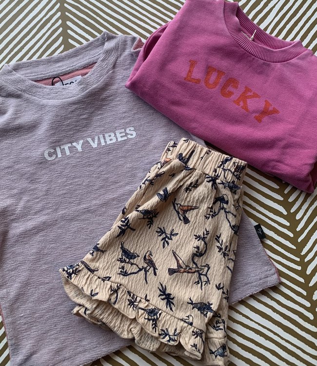 House Of Jamie Felroze sweater met ballonmouwen