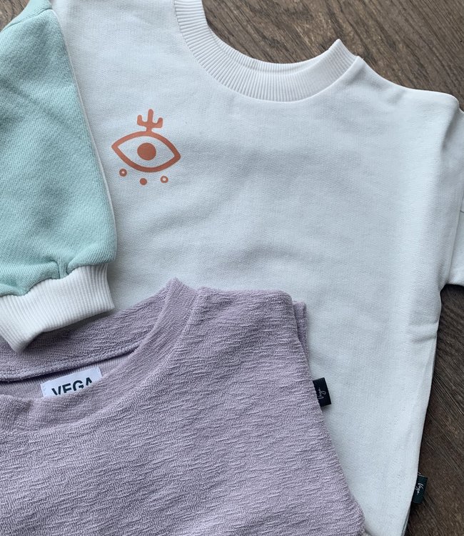 Vega Basics Lila t-shirt in zachte terry