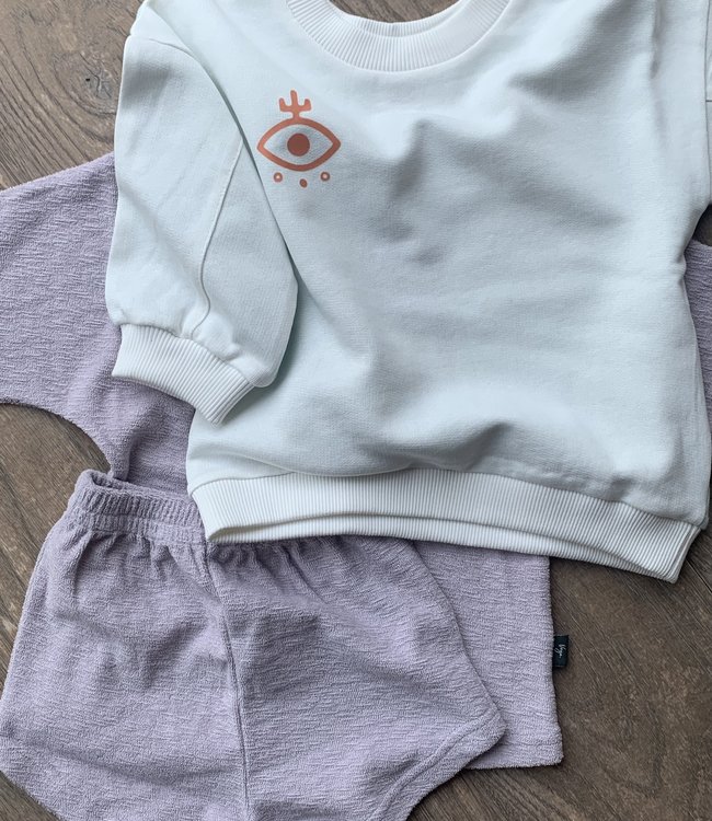 Vega Basics Colorblock sweater in groenige tinten