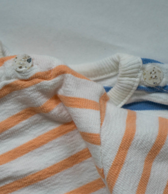 Bean's Barcelona Zomerse sweater met roze streepjes