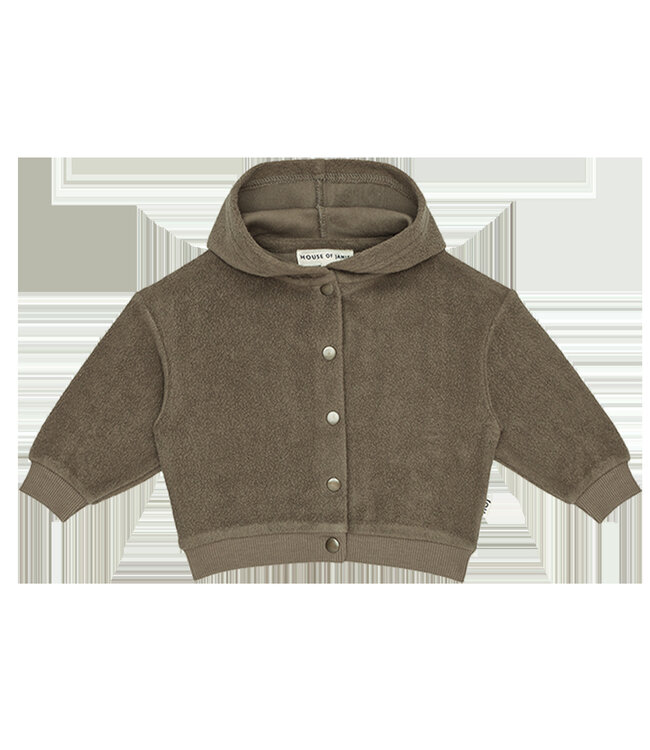 House Of Jamie Cardigan met kap in zachte fleece