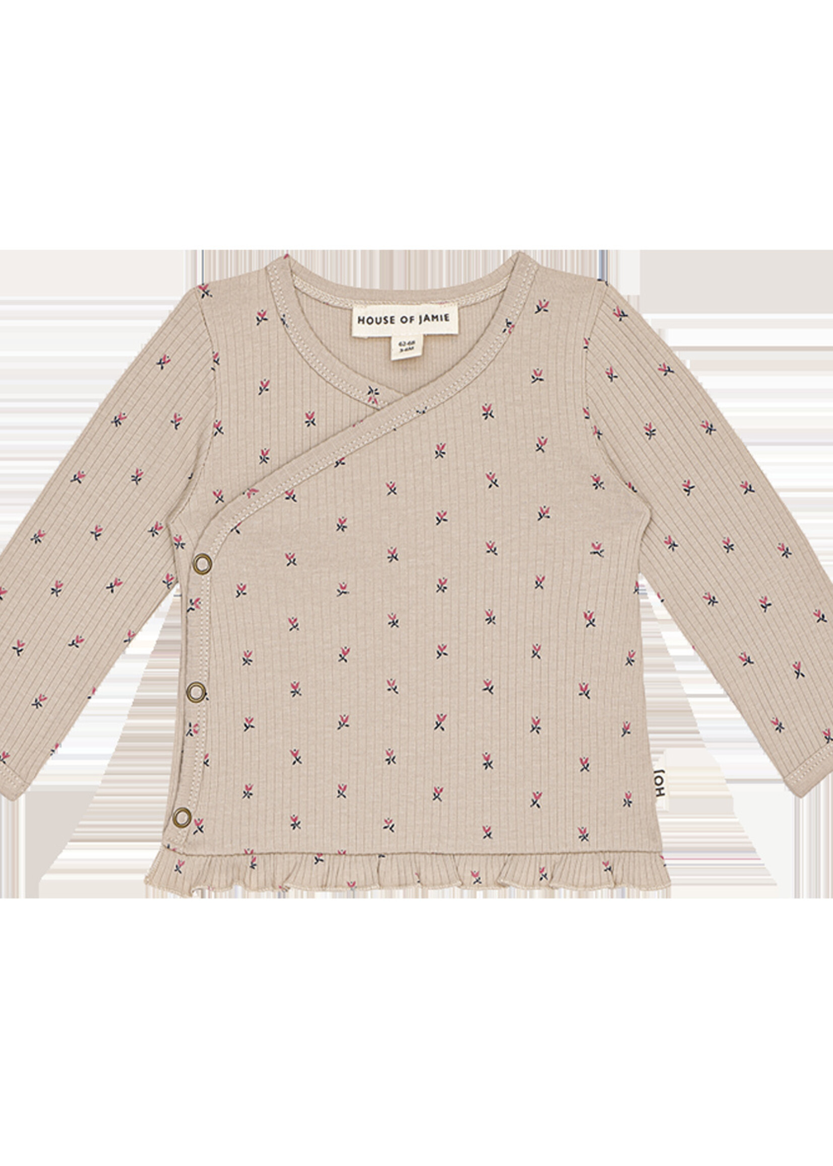House Of Jamie Chemise à enveloppe avec un joli motif floral