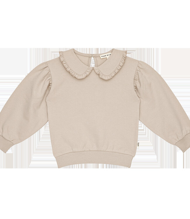 House Of Jamie Sweater met frilly kraag