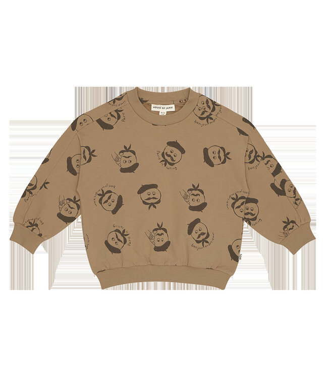 House Of Jamie Toffe sweater met leuke print