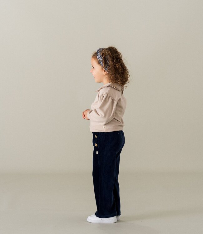 House Of Jamie Sweater met frilly kraag