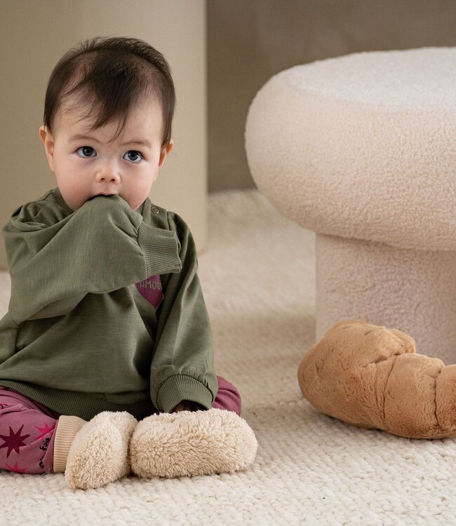 House Of Jamie Groene sweatshirt met hartje op de borst