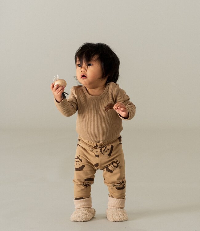 House Of Jamie Bodysuit uit wafelkatoen met leuk detail