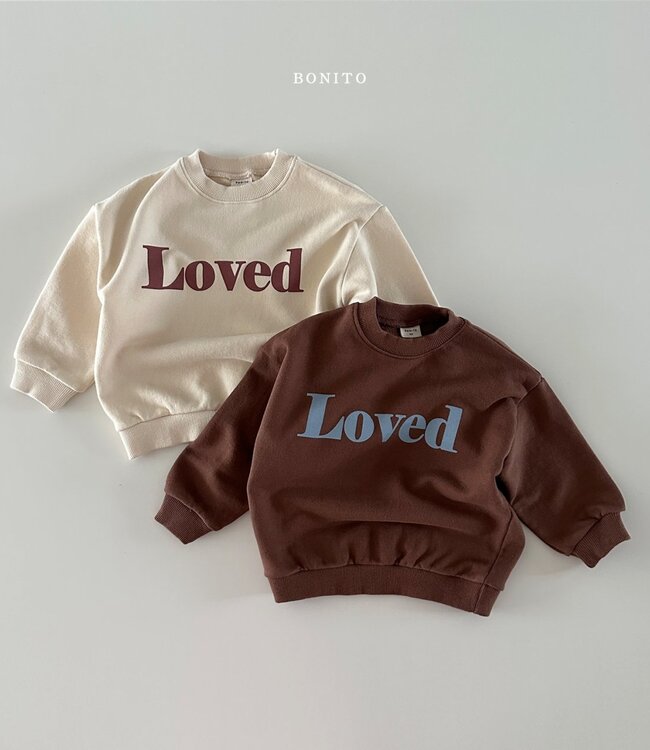 Bonito Sweater met Loved-print
