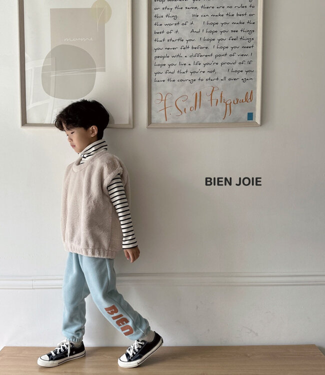 Bien Joie Gestreepte shirt met rolkraag