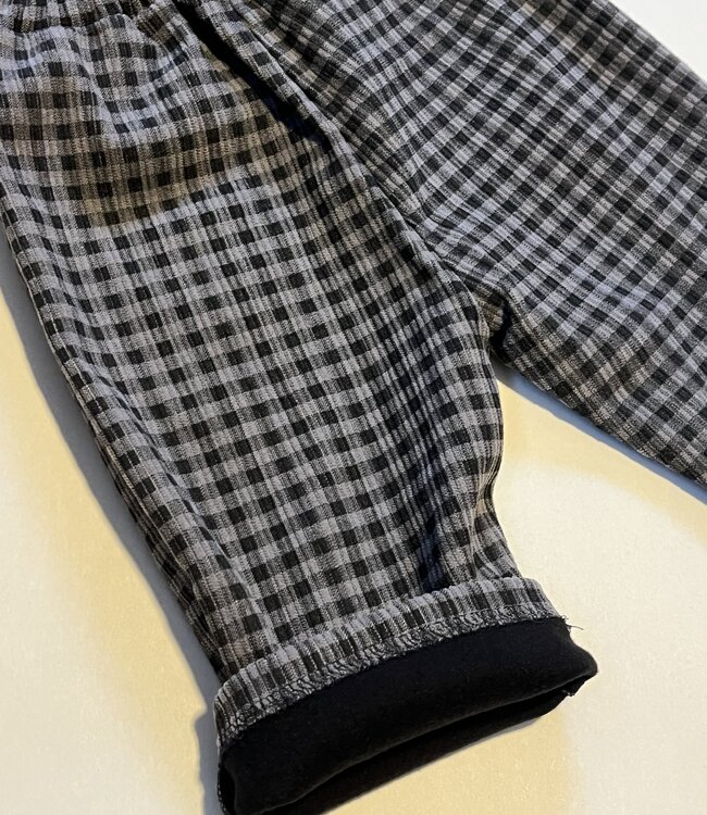 Bonito Speelse geruite broek in donkergrijs