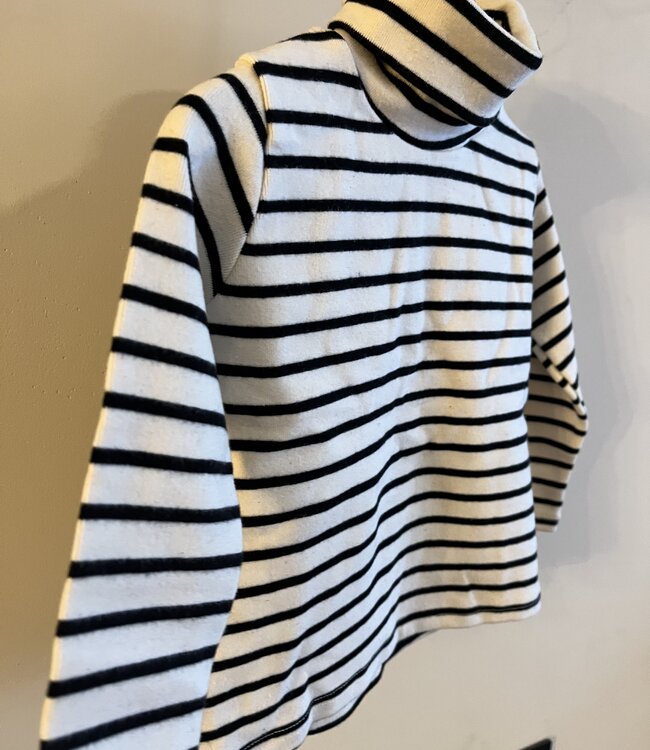 Bien Joie Gestreepte shirt met rolkraag