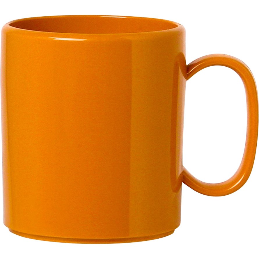 Becher "Colour" mit Henkel orange