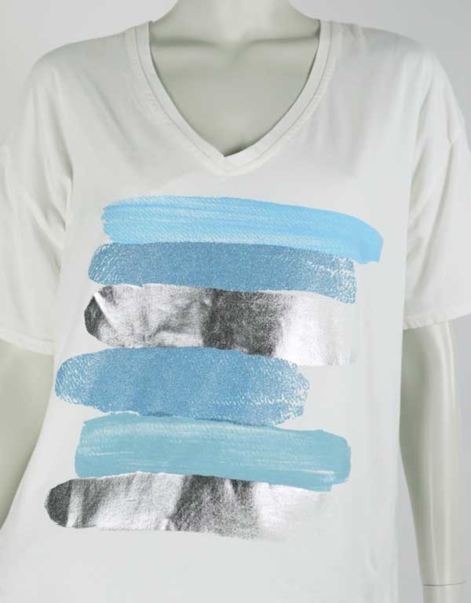 NEW COLLECTION T Shirt Stripe blauw