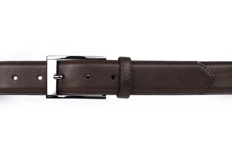 3.5 cm hoogwaardig volnerfleder riem gedubbeld met leder