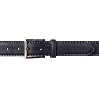 Ceinture cuir de vachette marine 