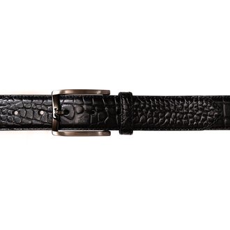 Zwarte volnerfriem croco print