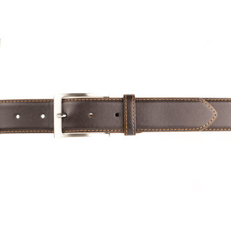 Bruine volnerfriem - contrast stiksel