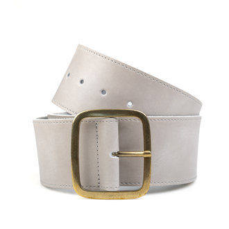 Blue Star Riem 6 cm - Grijs leder