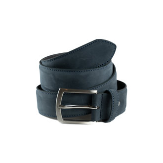 Blue Star Ceinture cuir Nubuck  de vachette bleue Blue Star Ceinture cuir Nubuck  de vachette bleue