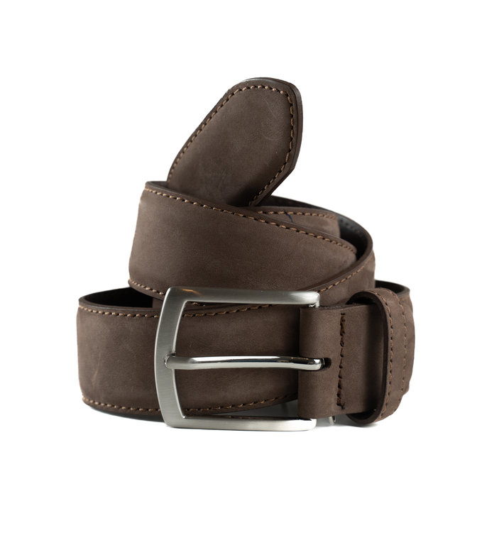 Blue Star ceinture 3.5 cm cuir de vachette Nubuck de qualité doublé de cuir