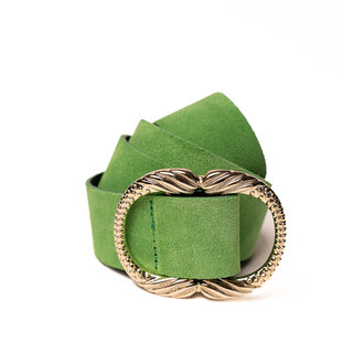 Blue Star Ceinture Femme Cuir Vert 4 cm Blue Star Ceinture Femme Cuir Vert 4 cm