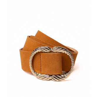 Blue Star Ceinture Femme Cuir Camel 4 cm Blue Star Ceinture Femme Cuir Camel 4 cm