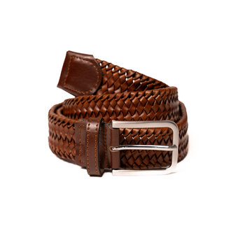 Blue Star Bruin Geweven Lederen Met Elastiek