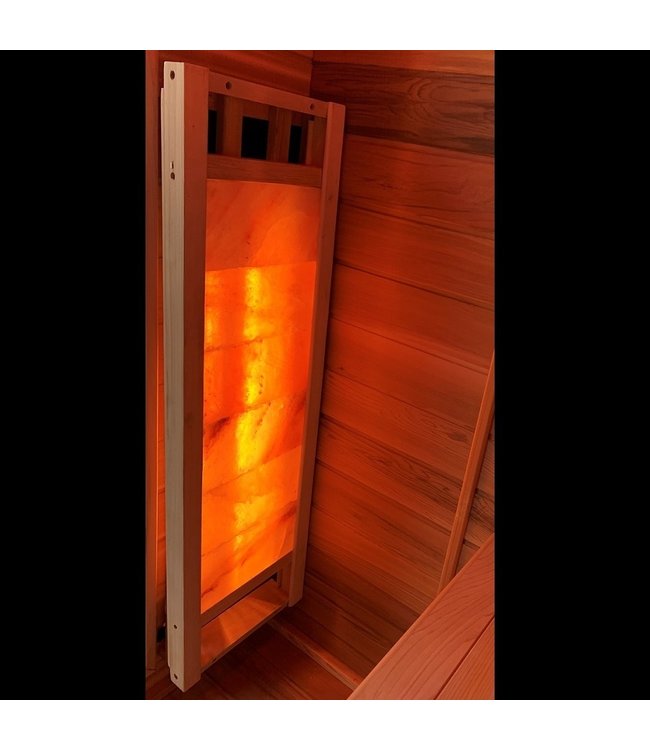 Zoutwand voor in de infrarood sauna of huiskamer