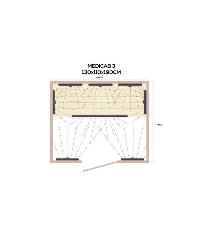 Medicab 3 - Therapeutische Infraroodcabine voor 3 Personen