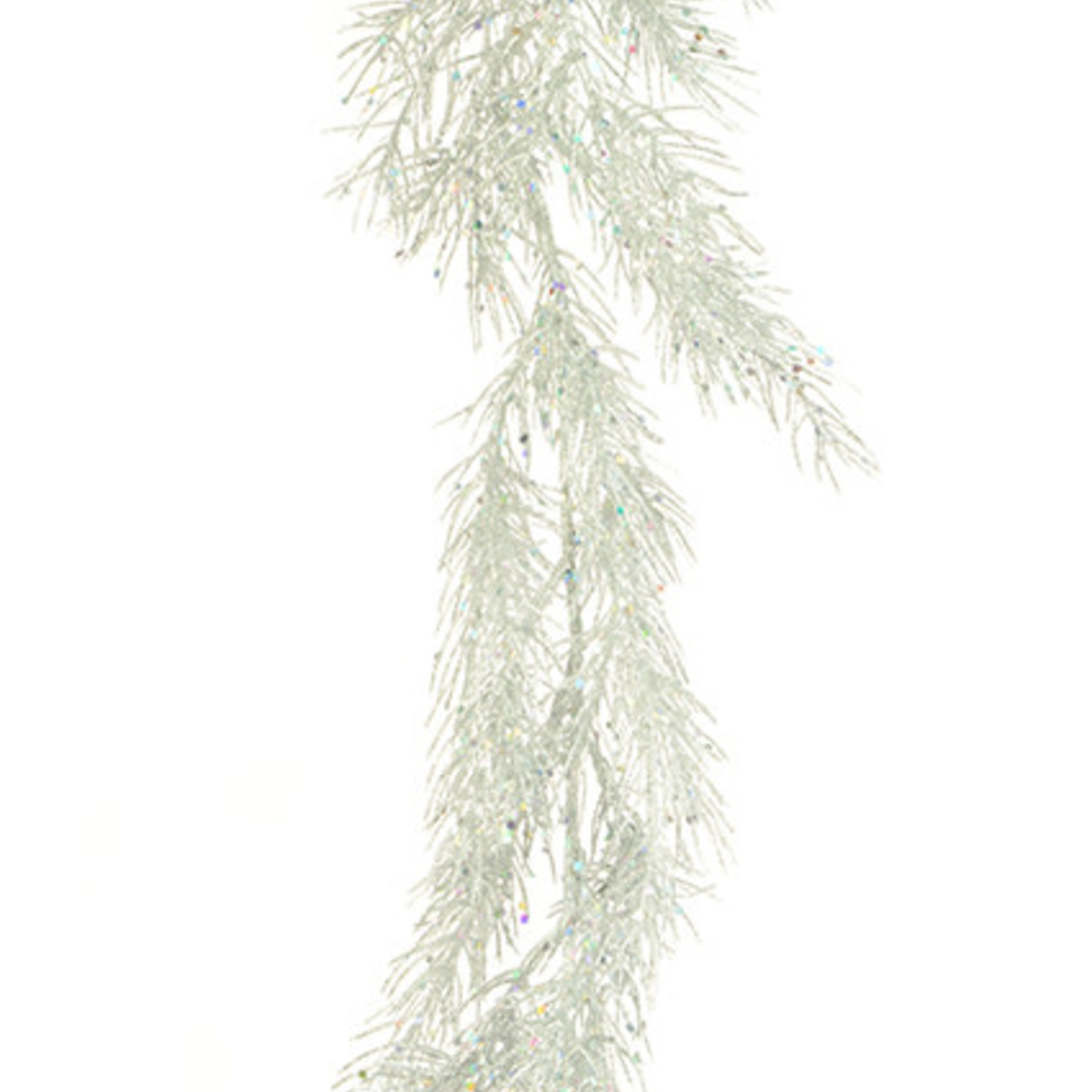 Sparkle Pine Garland Silver 180cm