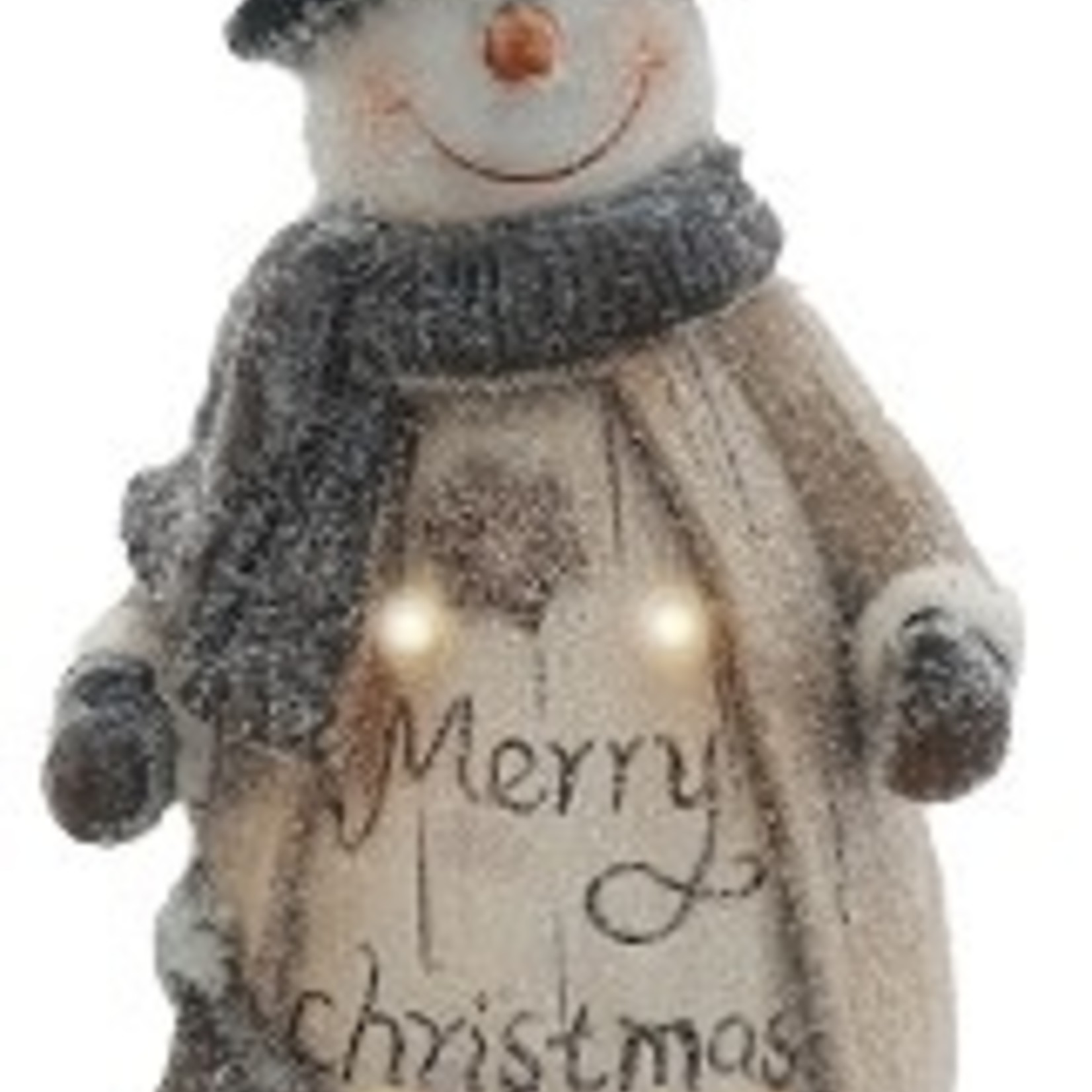 Western Grave Products Snowman With Top Hat With Led 27.5C