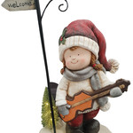 Western Grave Products Girl Playing Guitar 59Cm