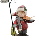 Western Grave Products Santa With Toys Under Light 59Cm