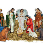 Western Grave Products 8" 11 Piece Nativity Set